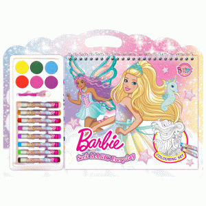 Barbie Colouring Set + สีน้ำและสีชอล์ก Seek Magic Everyday